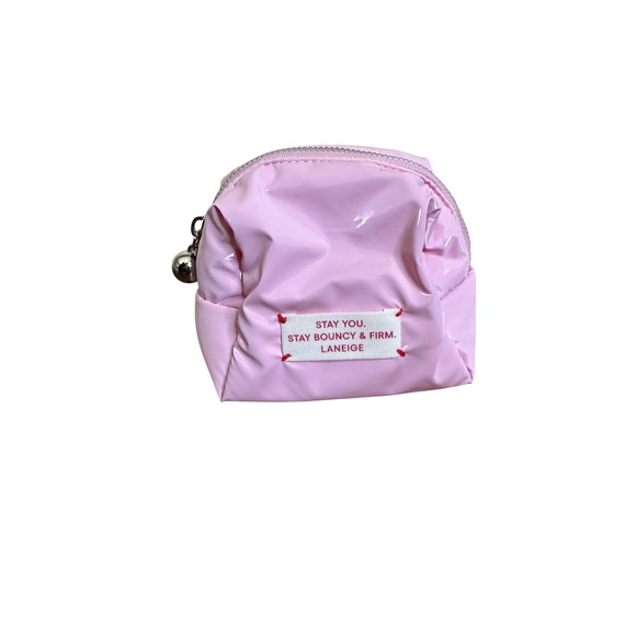 LANEIGE Handbags - Laneige Pink Cosmetic Bag Makeup Pouch Travel Zipper Charm Cute